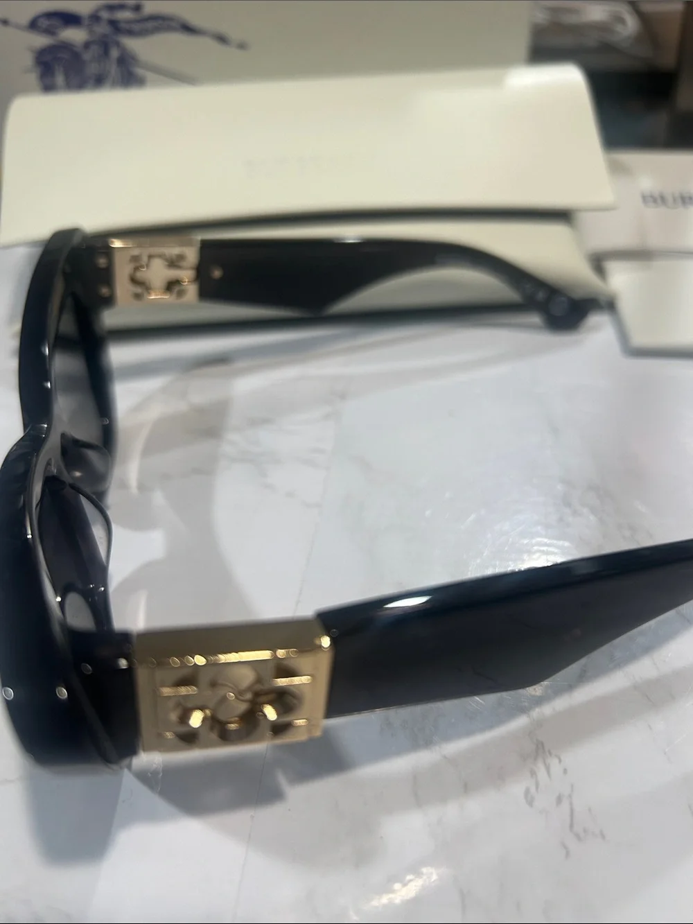 Burberry Black Cat-Eye Sunglasses